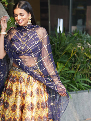 Iqra Print Lehenga Set image 1