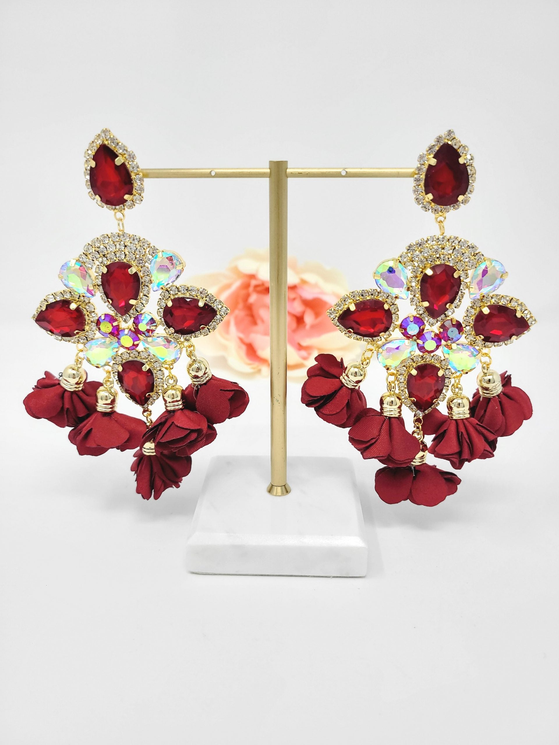 Floral Chandelier Earrings image 0