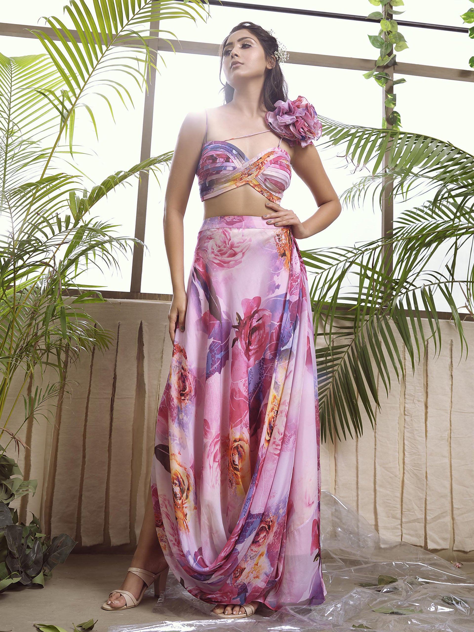 Pink Floral Co-Ord Set image 0
