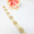 Golden Kundan and Beads Matha Patti image 0