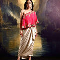 Gulaab Cape and Draped Skirt Set image 0