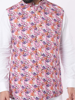 Mauve Floral Bundi Jacket image 1