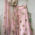 Blush Pink Mirror Work Lehenga image 0