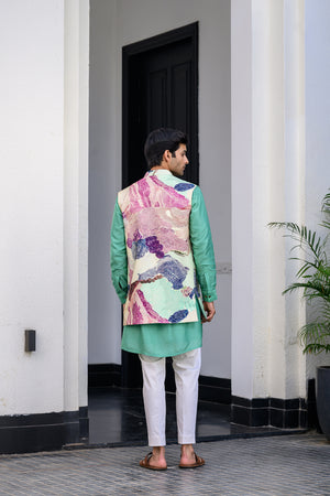 Eden Highlighted Half Jacket Paidawn with Pants image 3