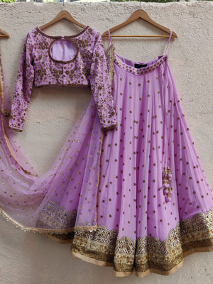 Lavender Sharmily Lehenga image 2