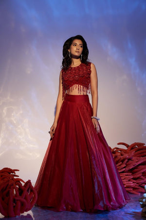 Shell-kissed Skirt Set - S image