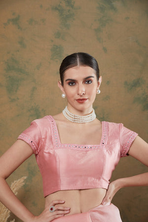 Onion Pink Saree image 2