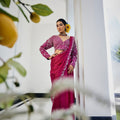 Magenta Katdana Saree image 0