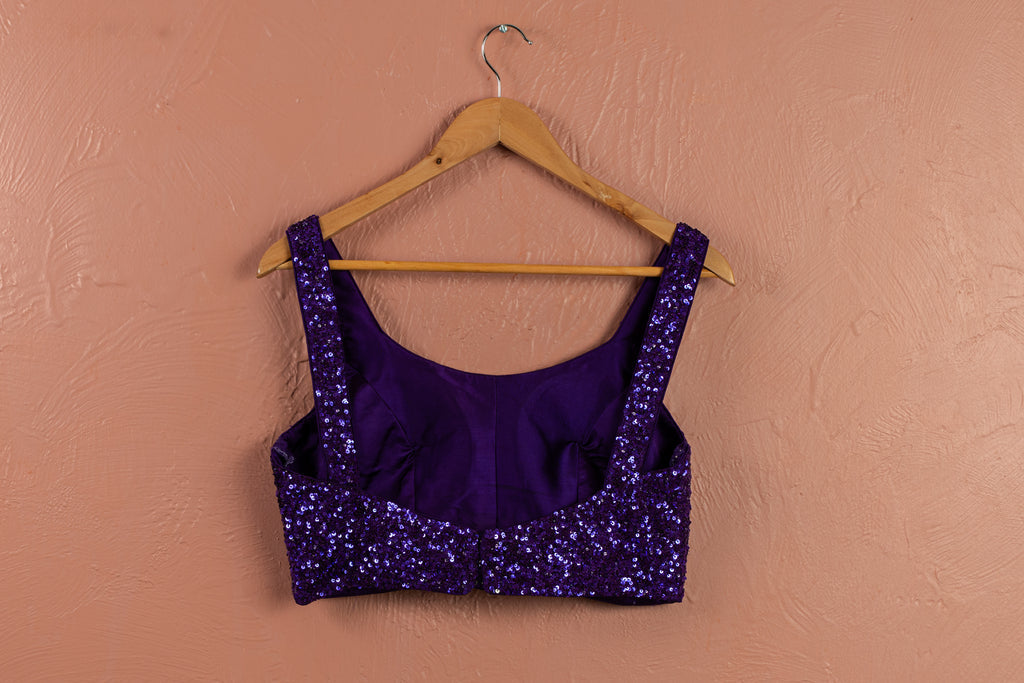 Royal Violet Lehenga Set image 3