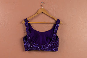 Royal Violet Lehenga Set image 3
