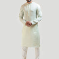 Mint Green Diya Embroidered Kurta Set image 0