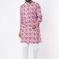 Mauve Floral Kurta Set image 0