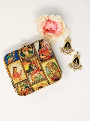 Mughal Printed Clutch image 3