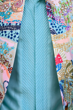 Gardenia Highlighted Half Jacket With Pants image 6