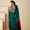 Ombre Cape Skirt Ensemble image 0
