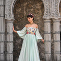 Powder Blue off Shoulder Gown image 0