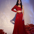 Radiant Red Palazzo Set image 0