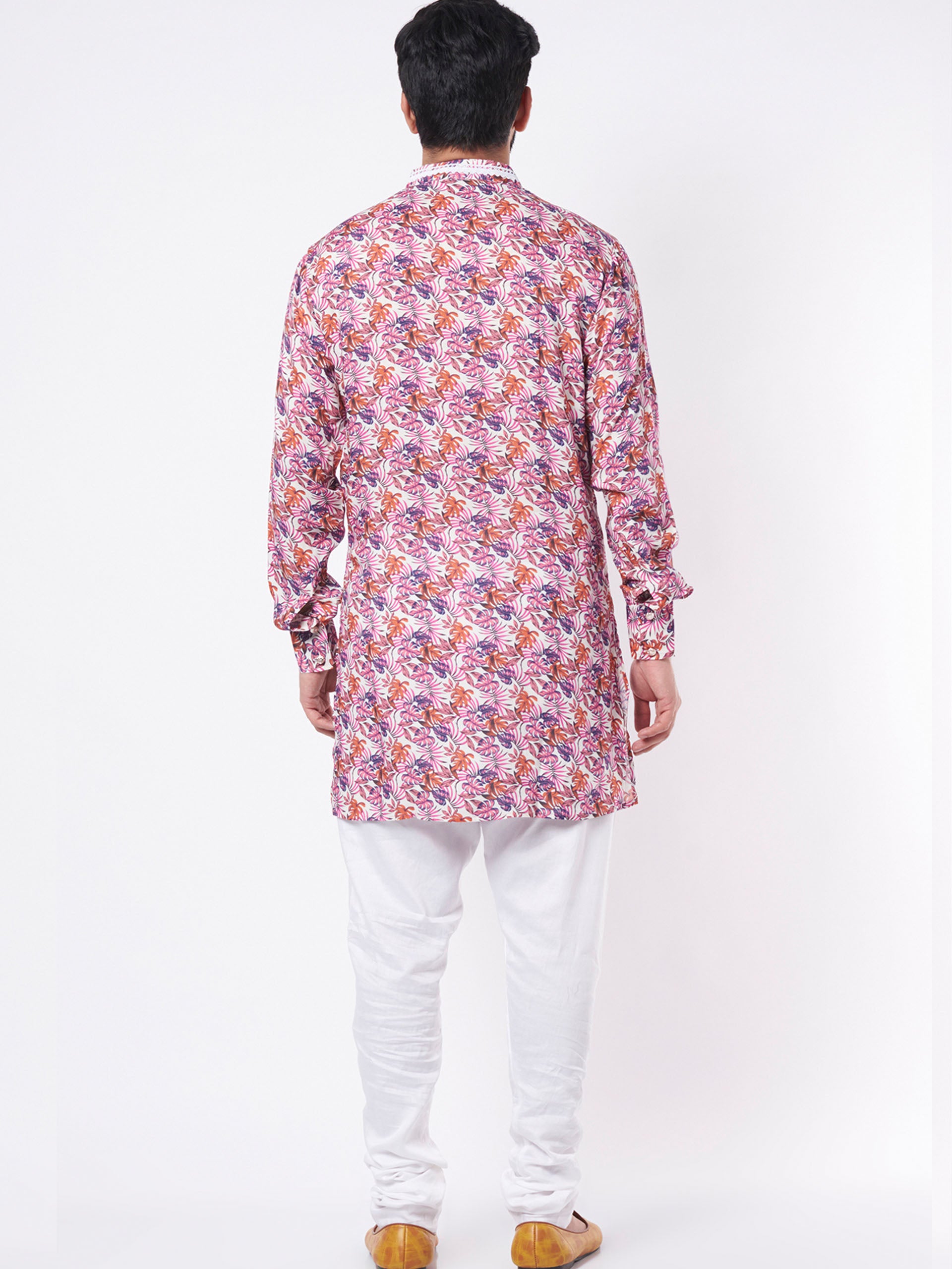 Mauve Floral Kurta Set image 2