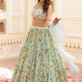 Three Tier Embroidered Lehenga image 0