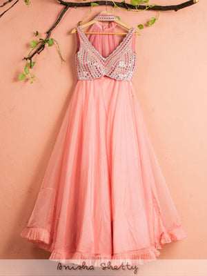 Watermelon Pink Lehenga Set image 3