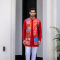 Dawn Highlighted Half Jacket Paidwan With Pants image 0