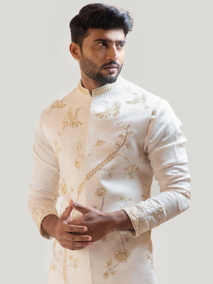 Cream Paradise Nehru Jacket image 1