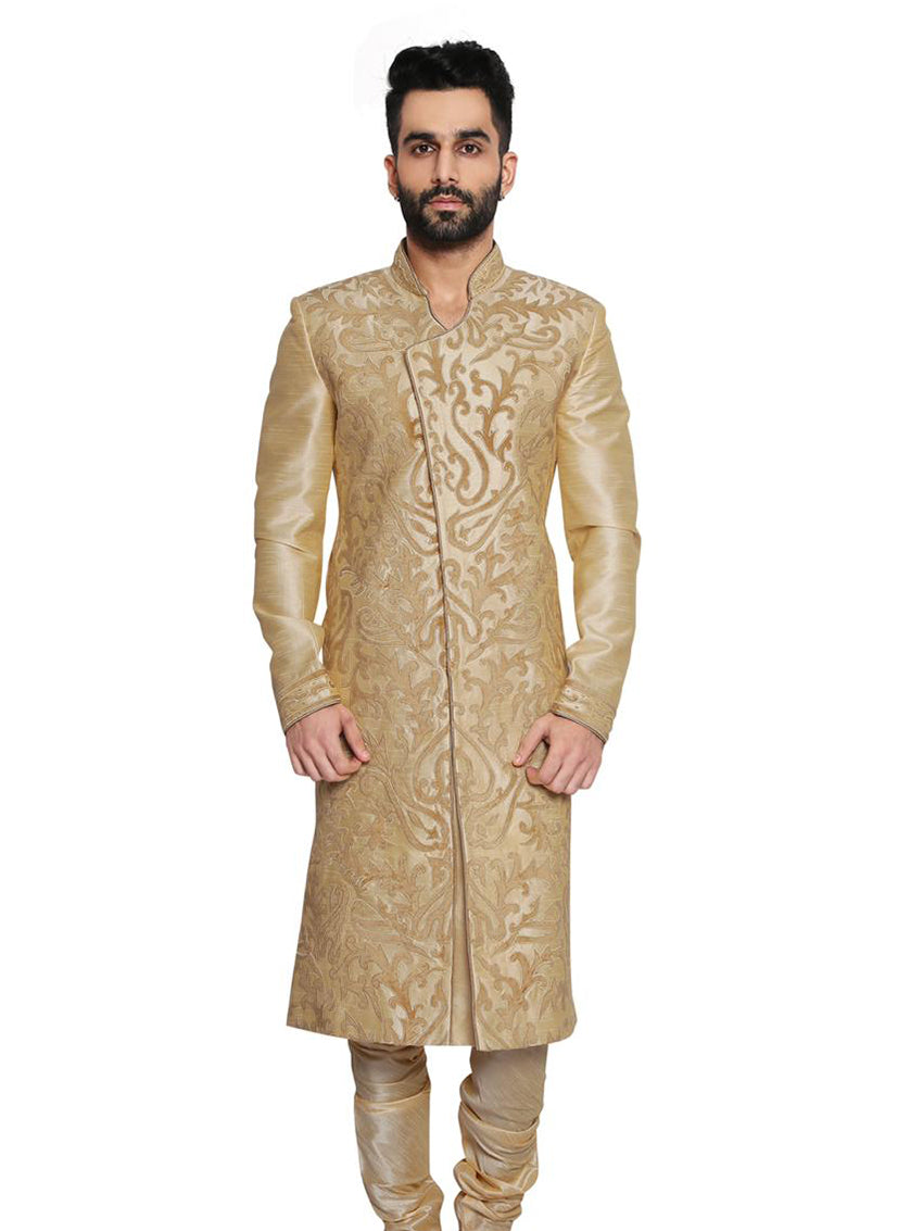 Khakhi Sherwani Set image 0