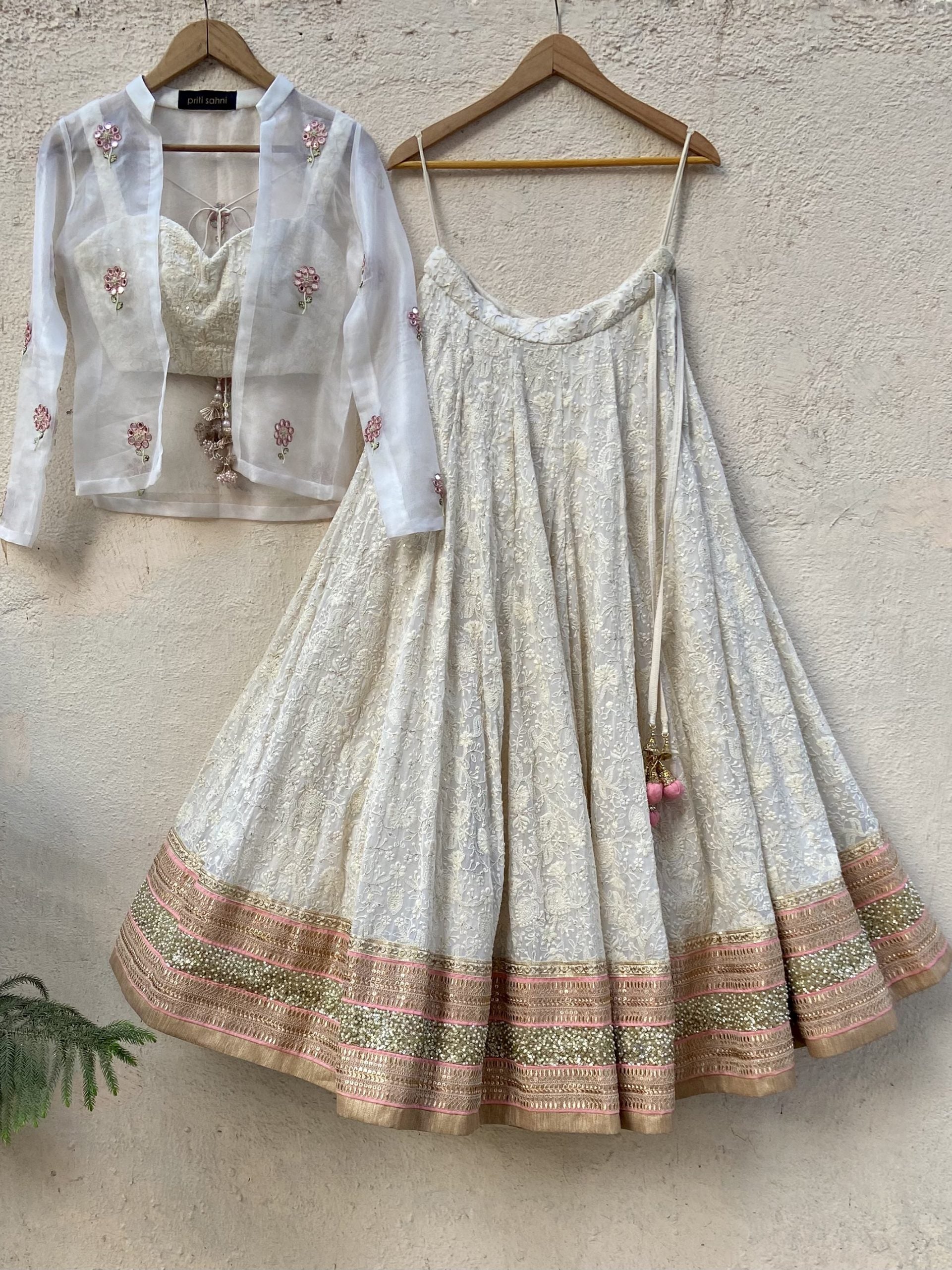 Lucknowi Lehenga Set with Jacket image 0