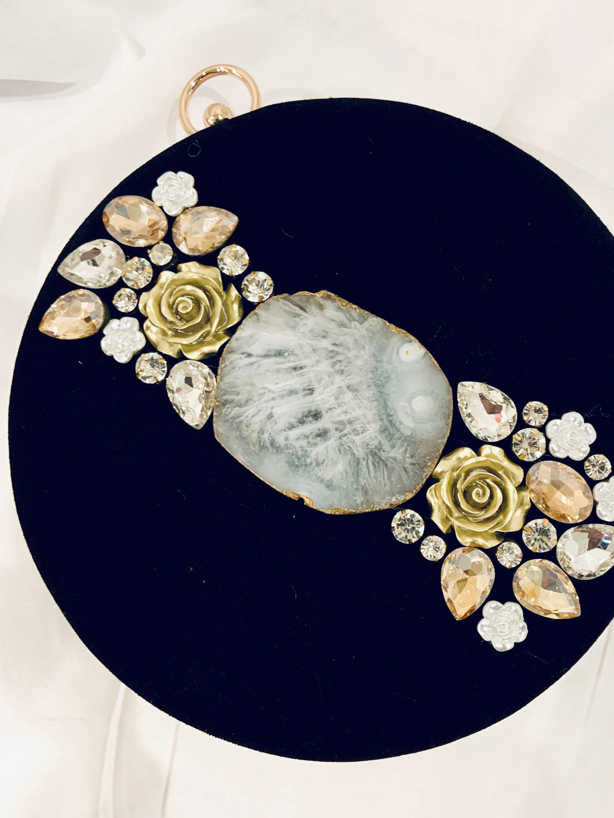 Black Round Clutch image 0