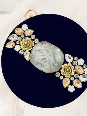 Black Round Clutch image 0