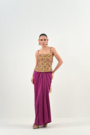 M CORSET DHOTI SET - XL image