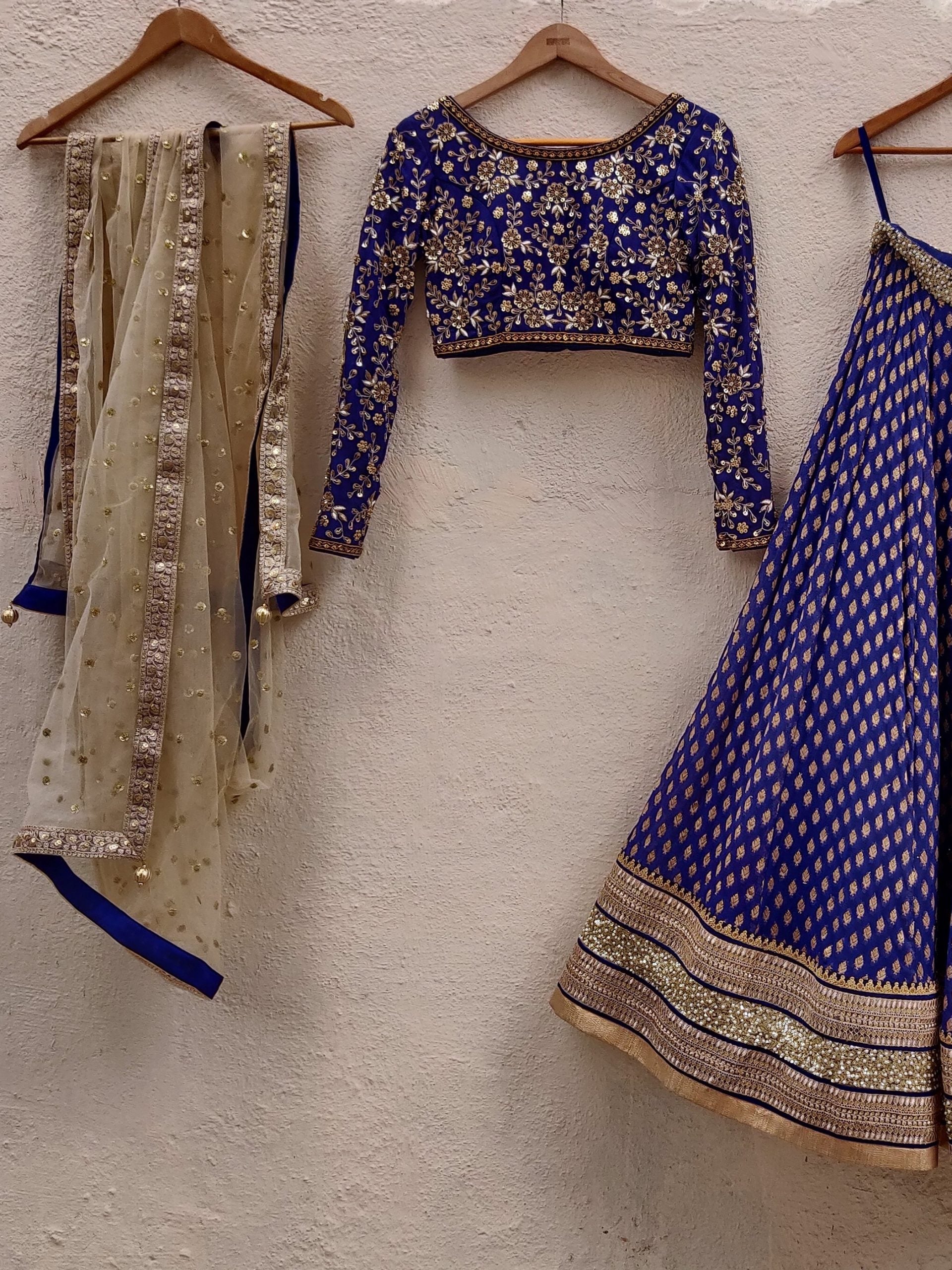 Indigo Blue Sharmily Lehenga image 3