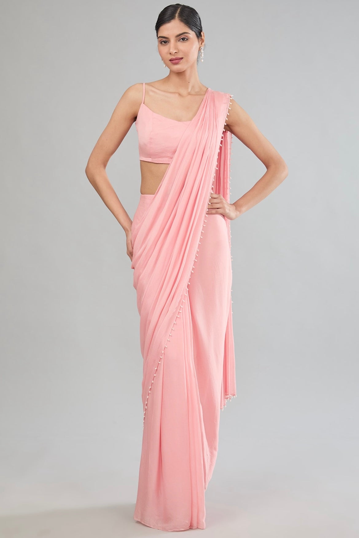 Hand Painted Cape saree image 2