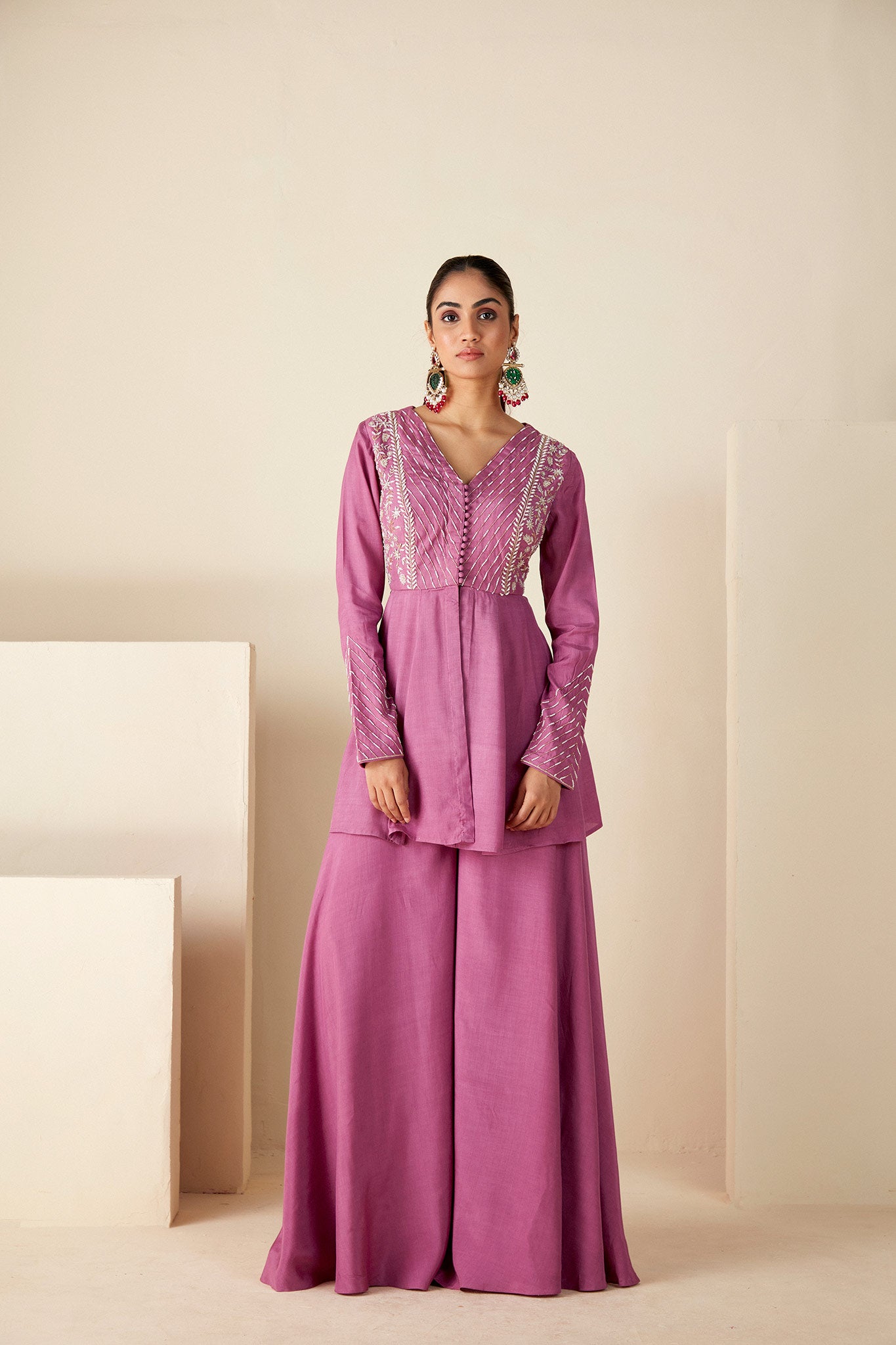 Mauve Melody Peplum Set image 0