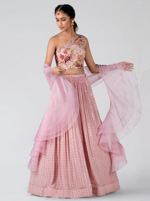 Light Pink Lehenga Set image 4