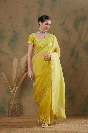 Lime Saree image 7