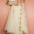 Ivory Zardosi Lehenga Set image 0
