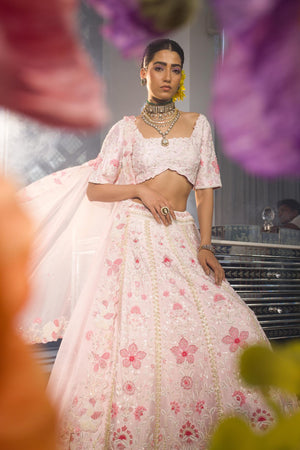 Baby Pink Sammy Lehenga Set image 5