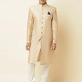 Beige Sherwani Set image 0