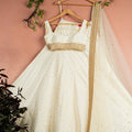 Ivory Stonework Lehenga Set image 0
