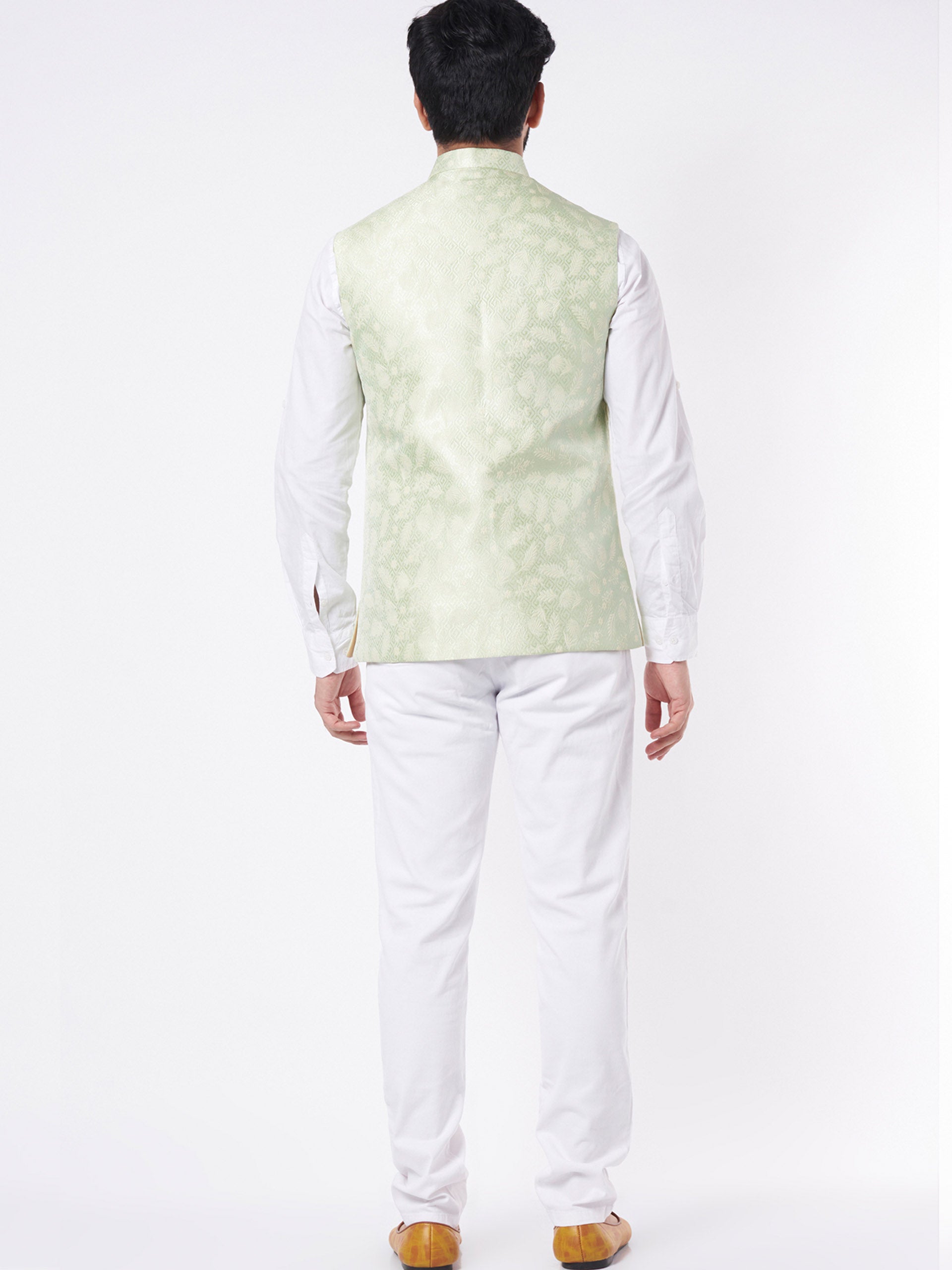Mint Jacquard Bundi Jacket image 2