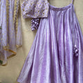 Lavender Kyra Tassel Lehenga Set image 0