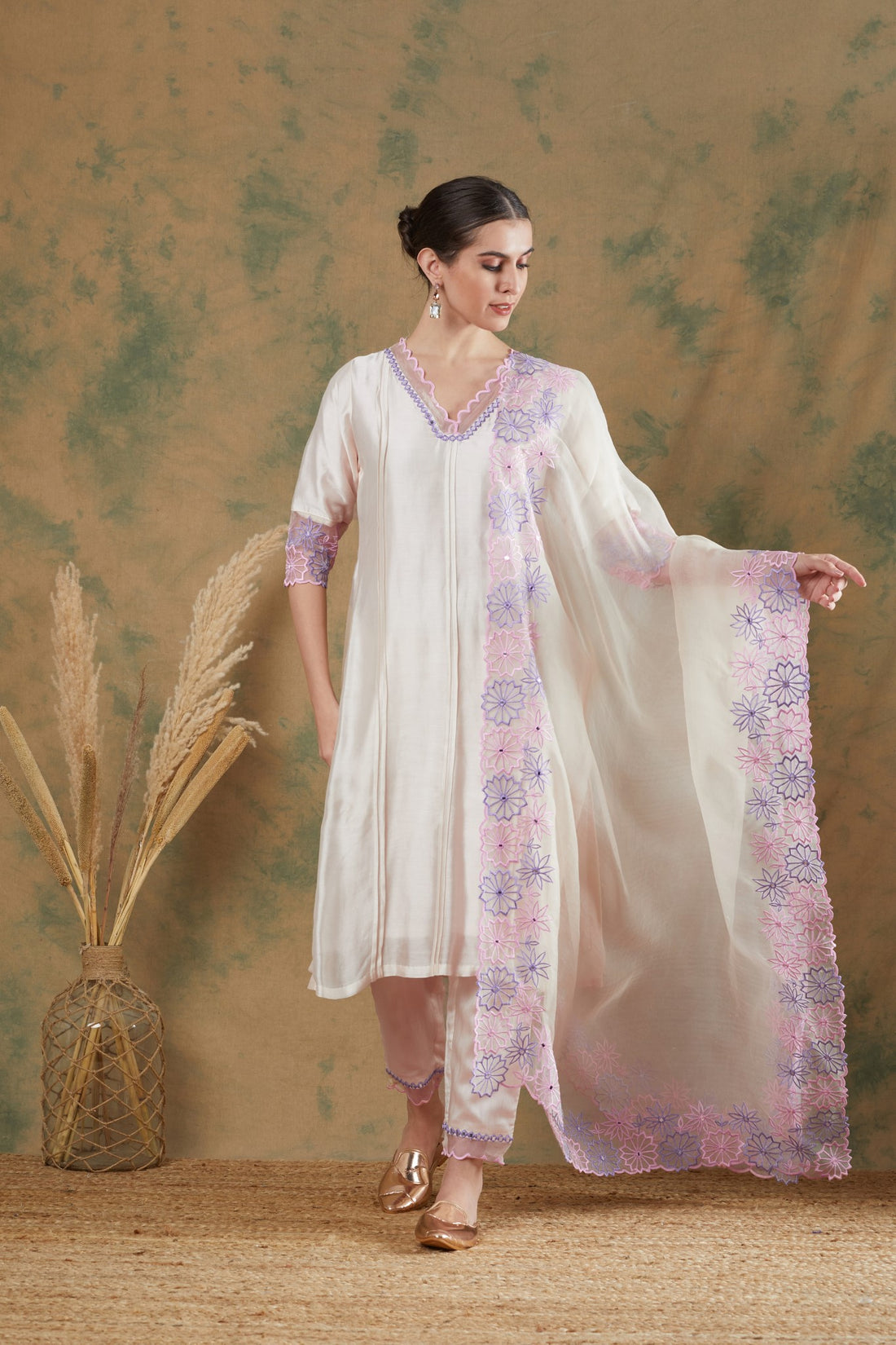 Ivory Suit Three Piece Set image 6