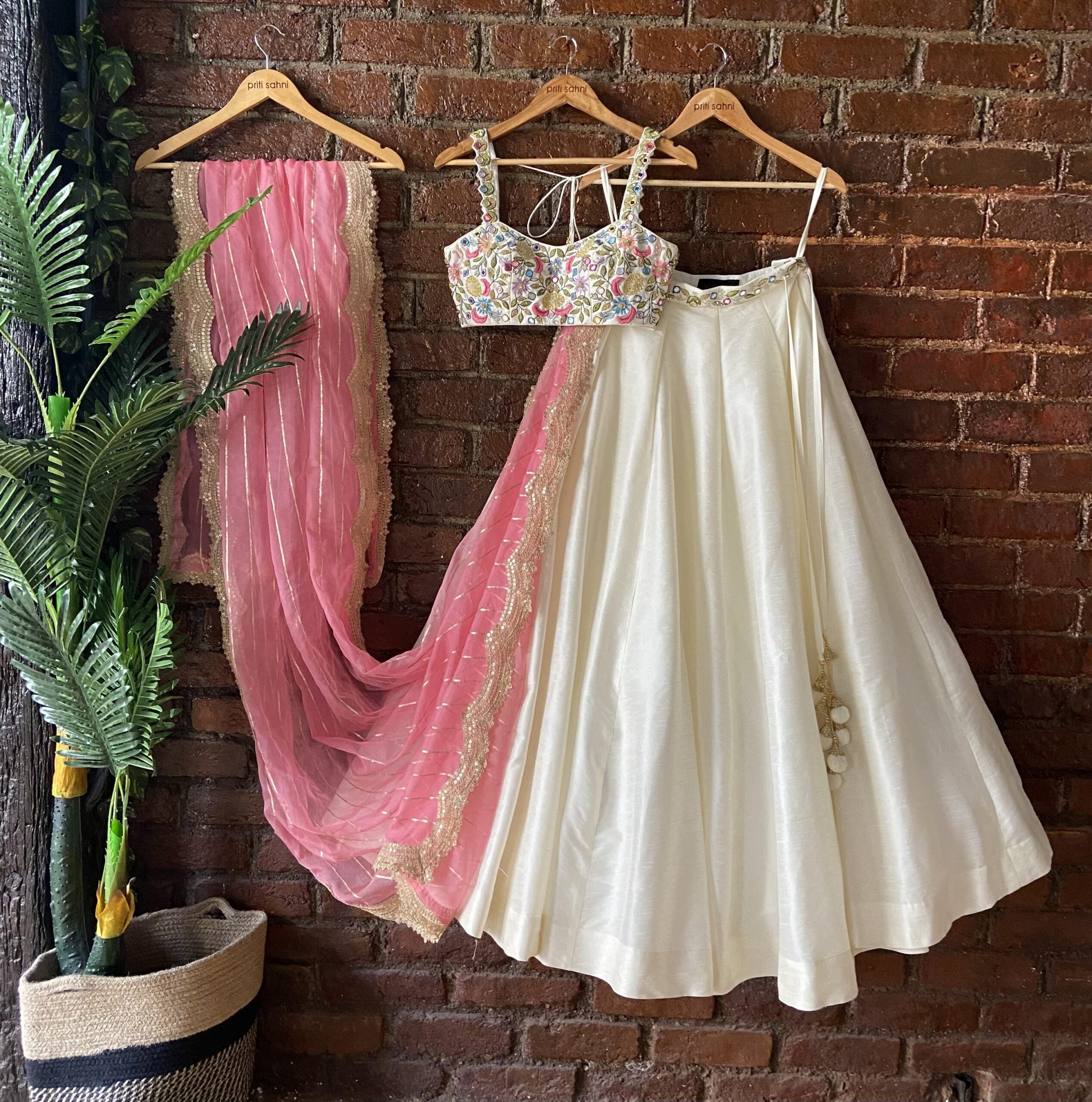 Ivory Swan Lehenga Set image 2