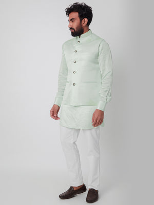 Mint Green Bundi Jacket Set - L image