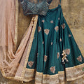 Green Bridal Lehenga Set image 0