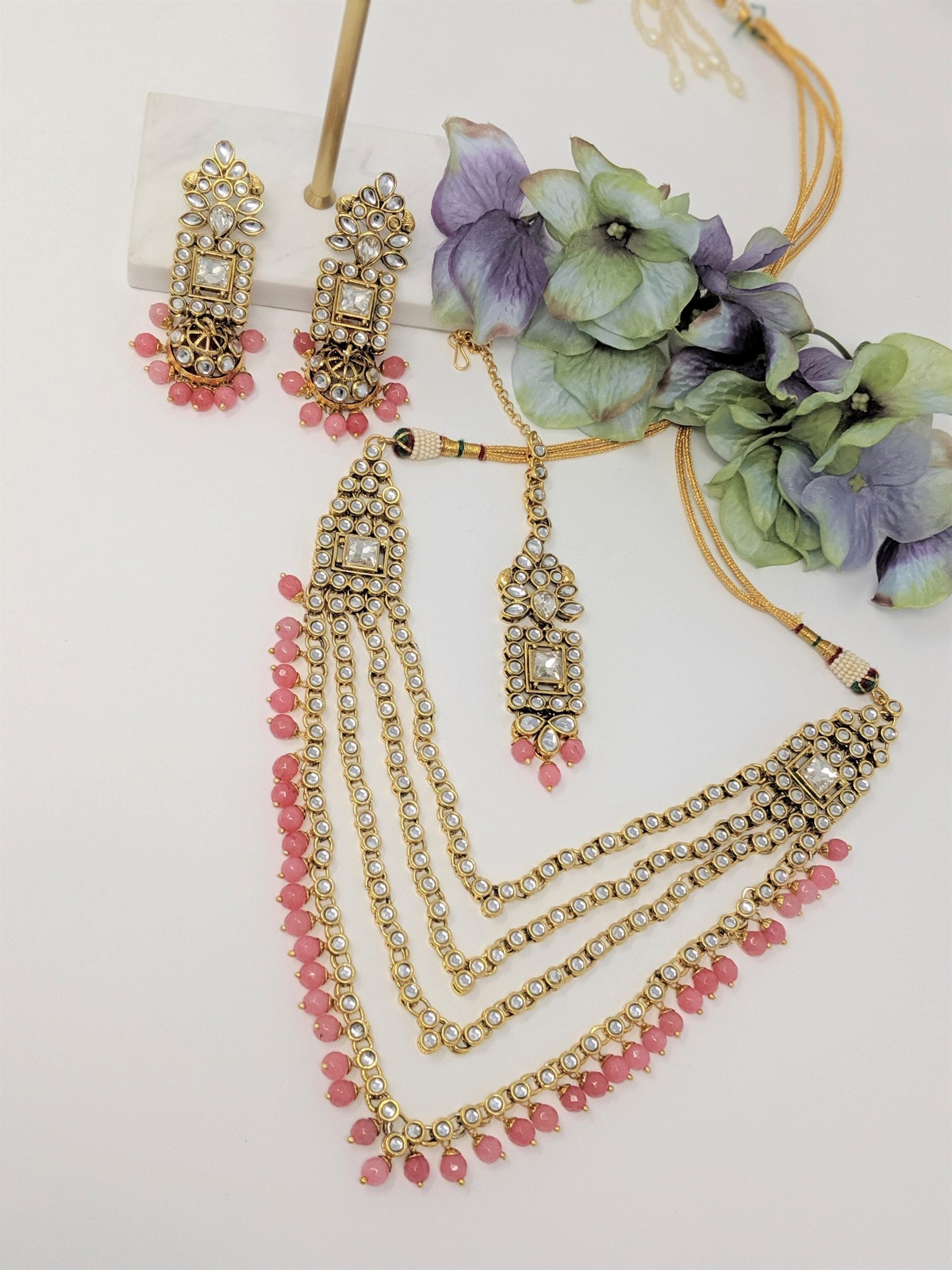 Triple Layered Necklace Set image 2