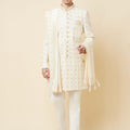 Lucknowi Embroidered Sherwani Set image 0