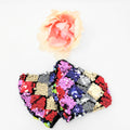 Multi Color Sequins Face Mask image 0