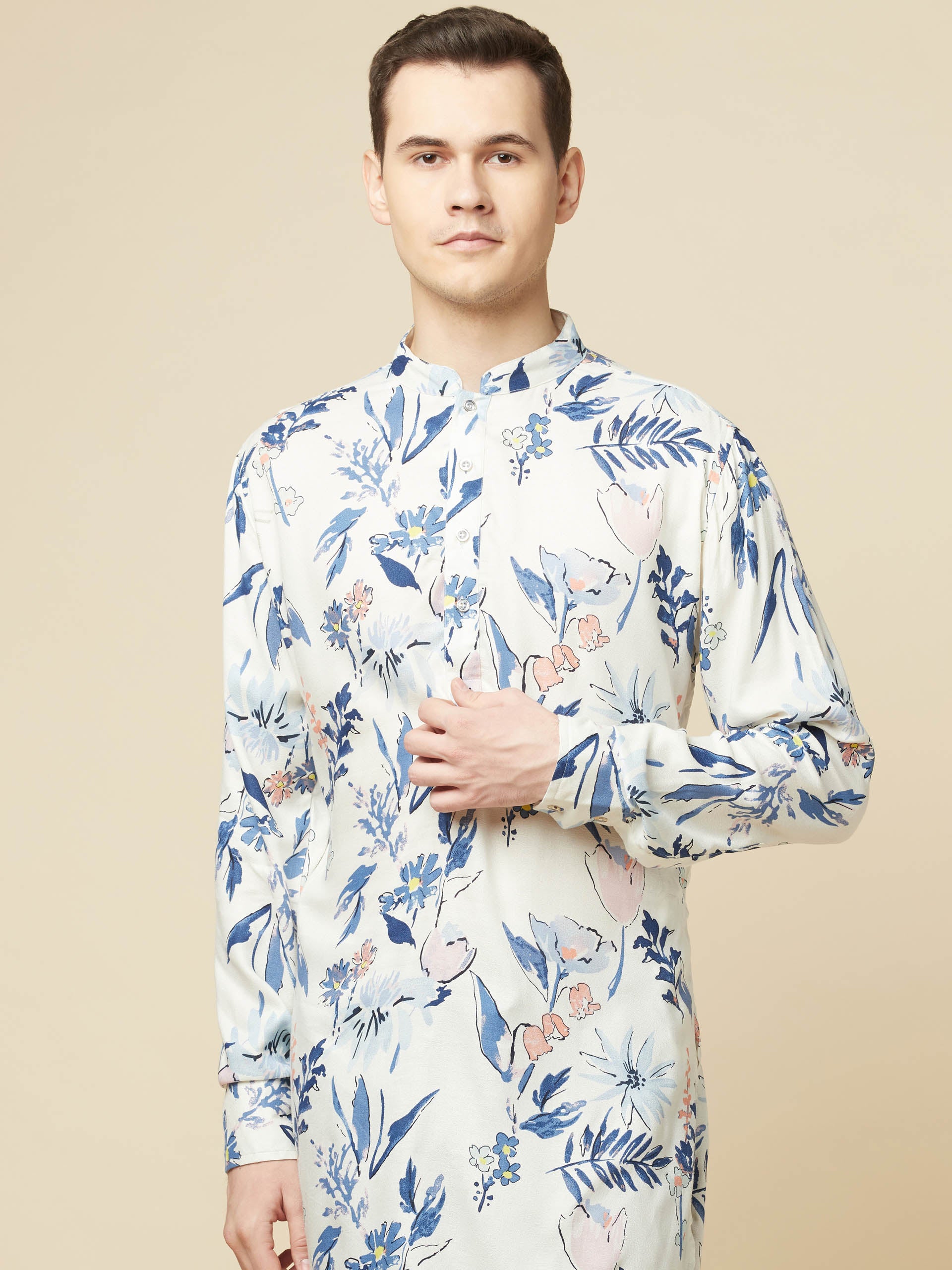 White Paradise Kurta image 0